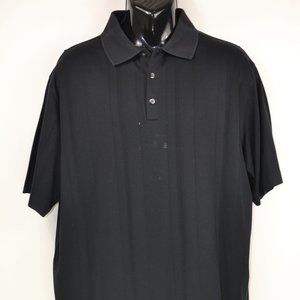 Nike Tiger Woods Collection Men's Size XL Black Dri-Fit Short Sleeve Polo Shirt